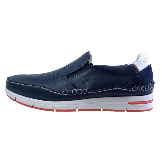 Fluchos Yannic : Mocassins Homme Cuir Bleu F1445