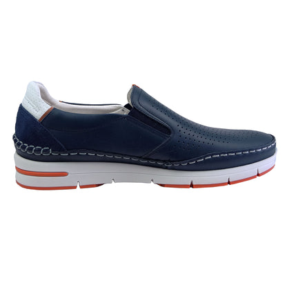 Fluchos Yannic : Mocassins Homme Cuir Bleu F1445