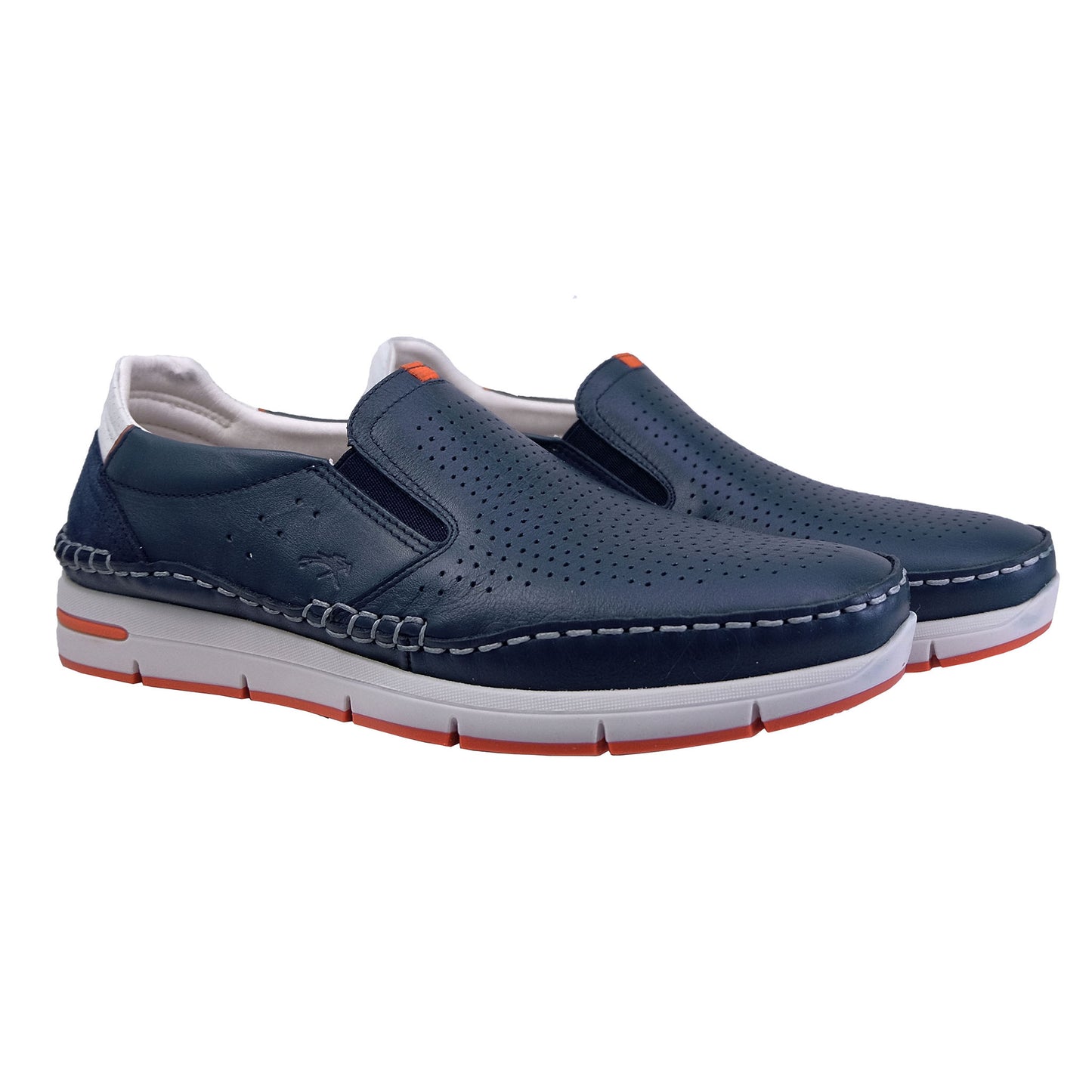 Fluchos Yannic : Mocassins Homme Cuir Bleu F1445