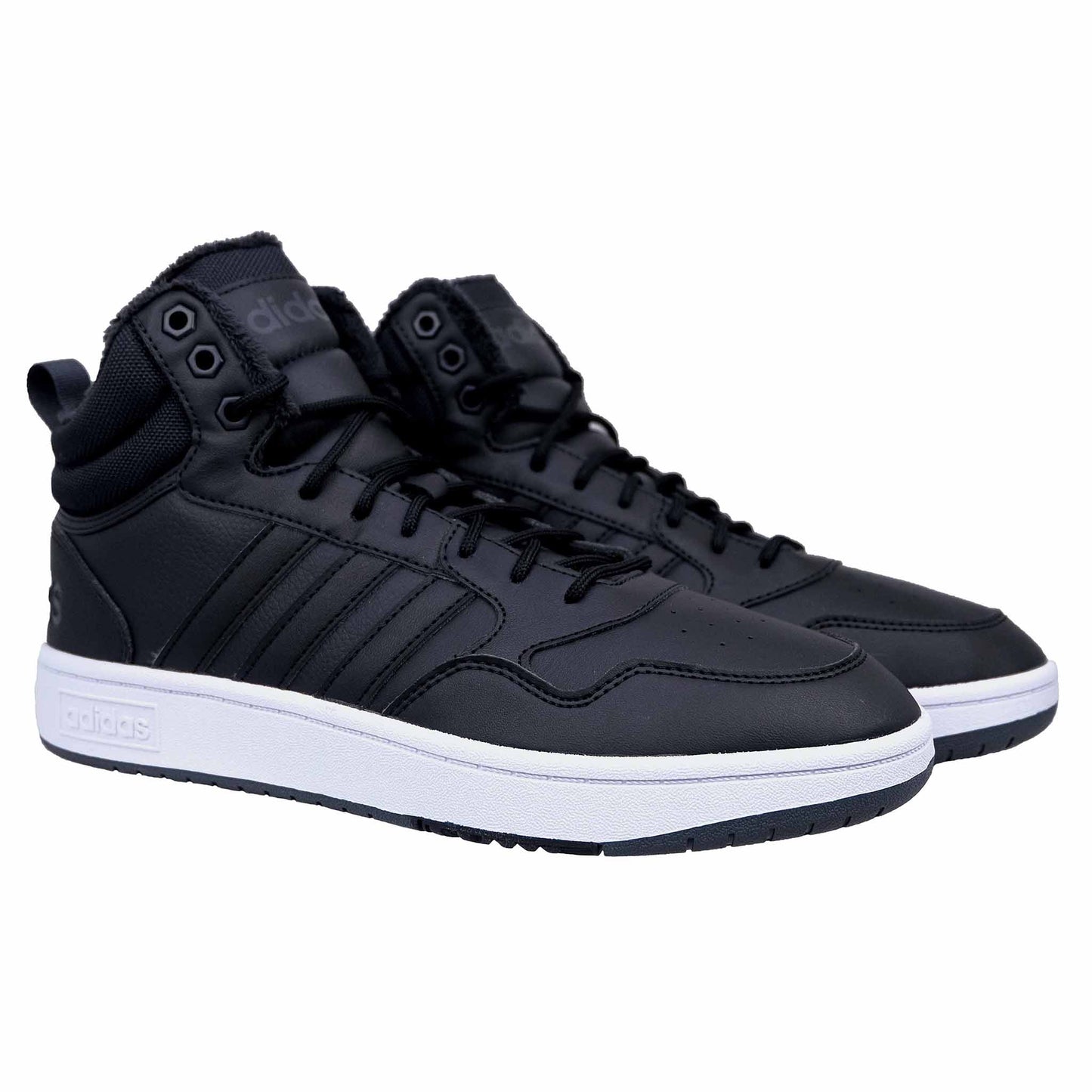 Baskets adidas Hoops 3.0 MID WTR pour homme, noires, GZ6679