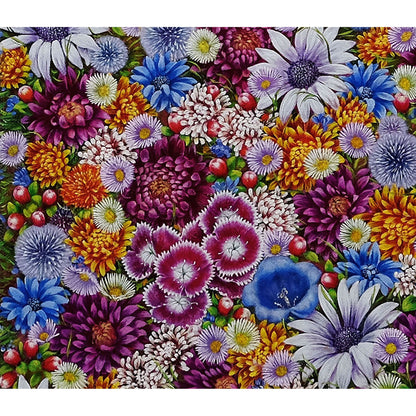 Anastasia Woron: "Flowers, Simply Adorable!" – Original Oil Painting 65x54 cm (2021)