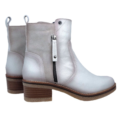 Dorking Lucero: Botines Mujer Piel Blanco D8683