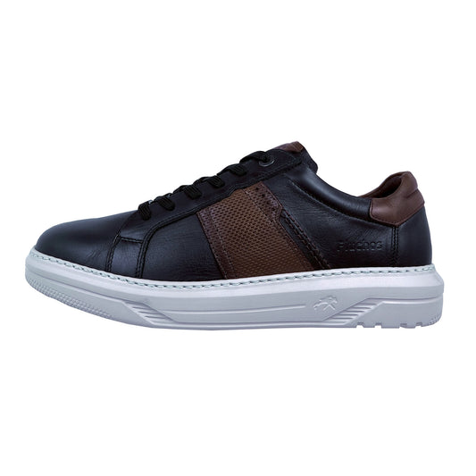 Fluchos Boston: Zapatillas Hombre Piel Negro F2043