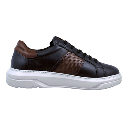 Fluchos Boston: Zapatillas Hombre Piel Negro F2043