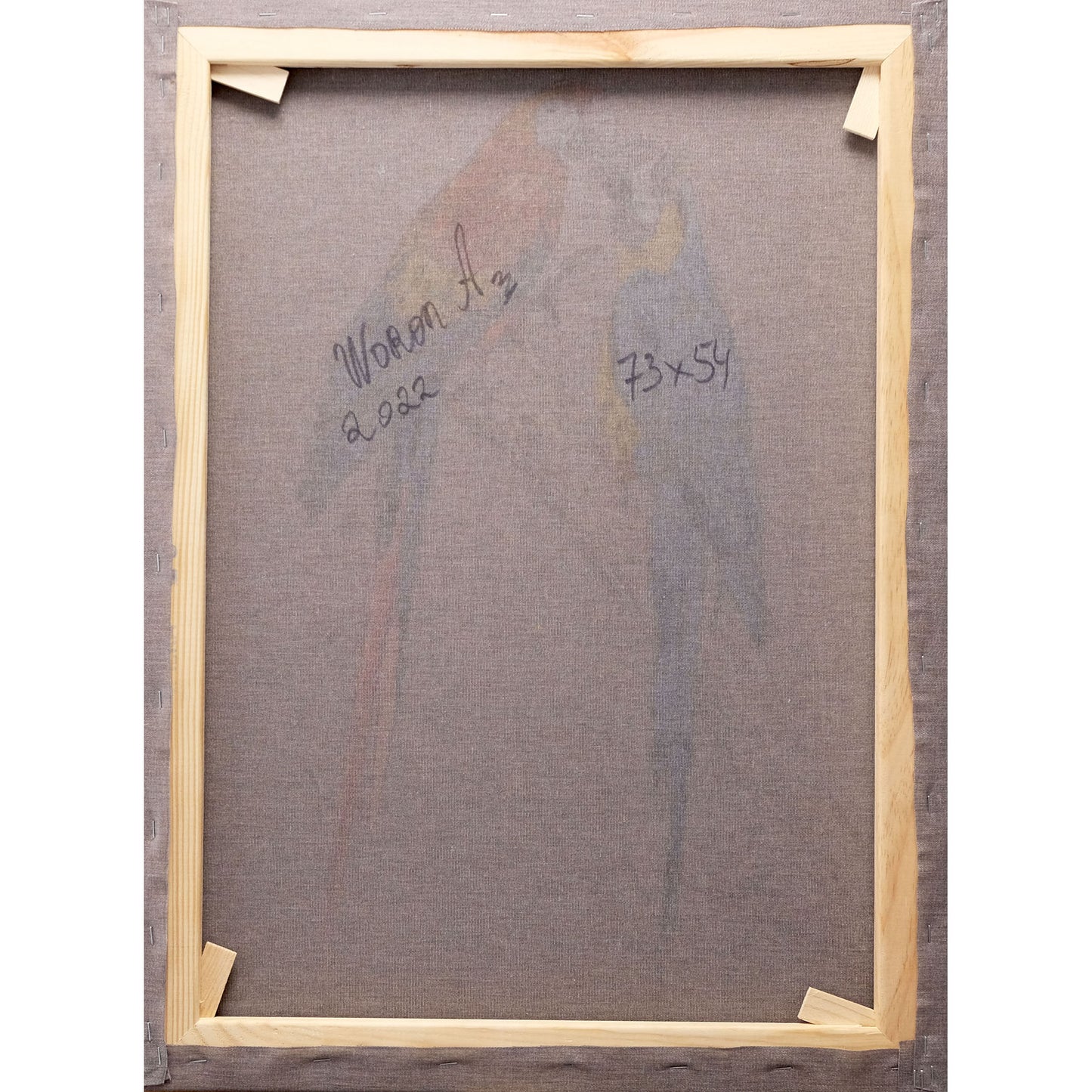 Anastasia Woron: "Two Macaws in Love" – Oil 73x54 cm (2022)