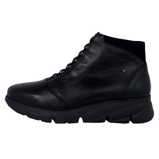 Fluchos Bona: Women's Platform Ankle Boots, Black F1358