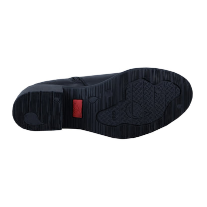 Fluchos Galit: Botines Para Mujer Con Tacón Piel Impermeables Negro Piel F2315