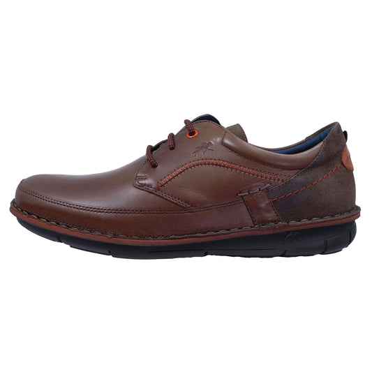 Fluchos Alfa: Men's Lace-Up Shoes Brown Leather F1024