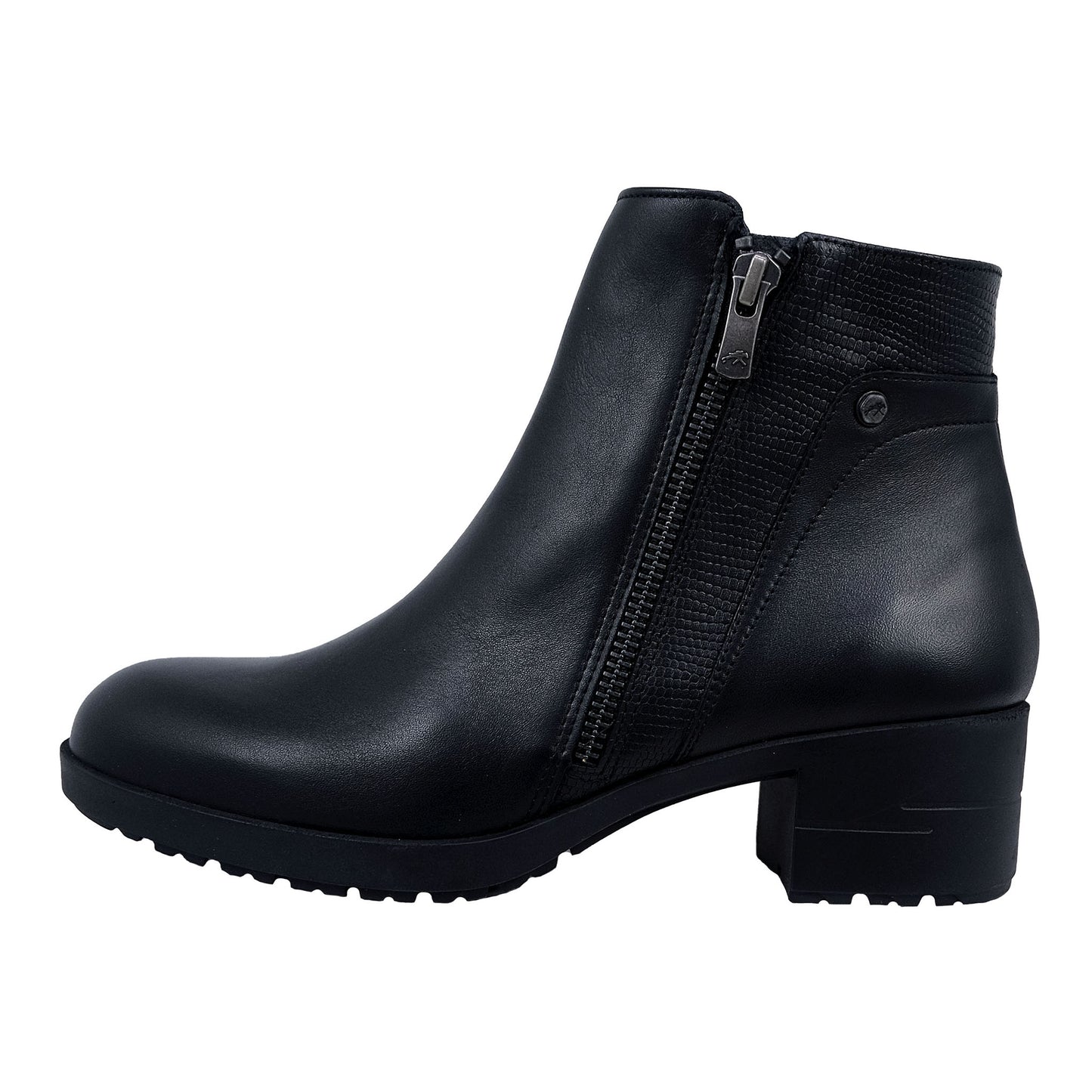 Fluchos Aliss: Women's Ankle Boots with Black Leather Heel F1367