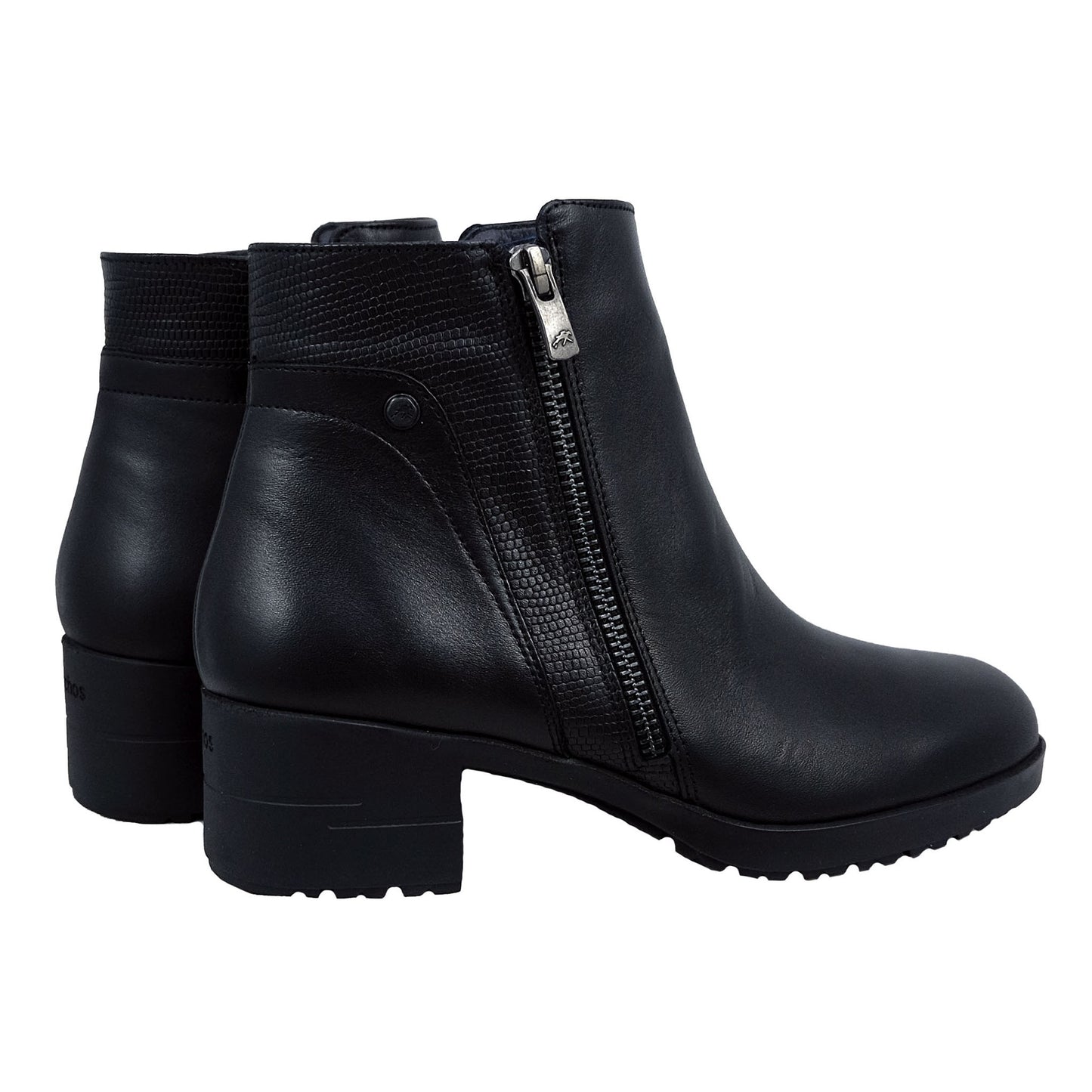 Fluchos Aliss: Women's Ankle Boots with Black Leather Heel F1367