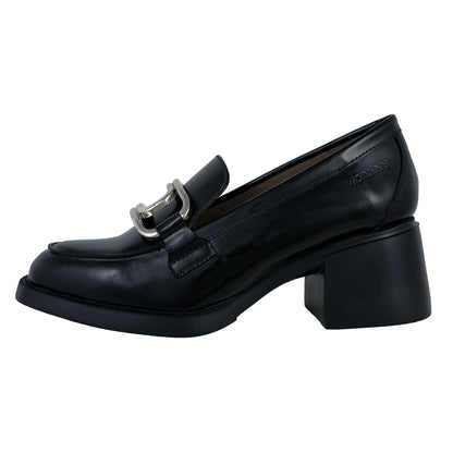 Wonders Kimba – Mocasines Mujer con Tacón Negro: G-6140