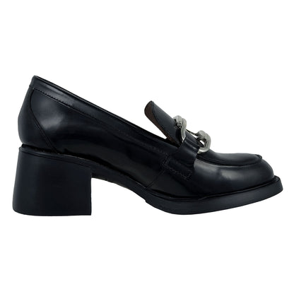 Wonders Kimba – Mocasines Mujer con Tacón Negro: G-6140