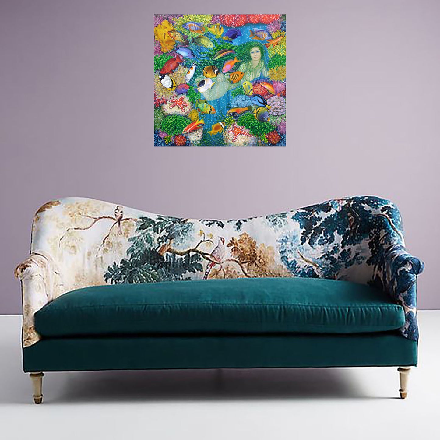Anastasia Woron - Original Signed Oil Painting 2011: The Underwater Dream 80x80cm