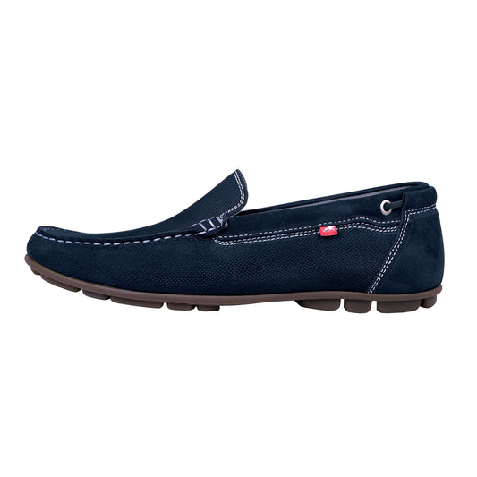 Fluchos Silva: Mocasines Hombre Azul Ante 9075