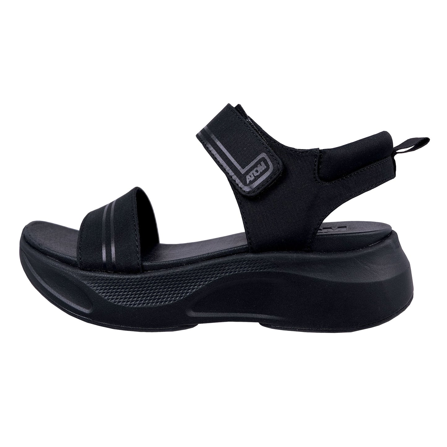 Fluchos Atom: Sandalia Deportiva Mujer Negro AT169