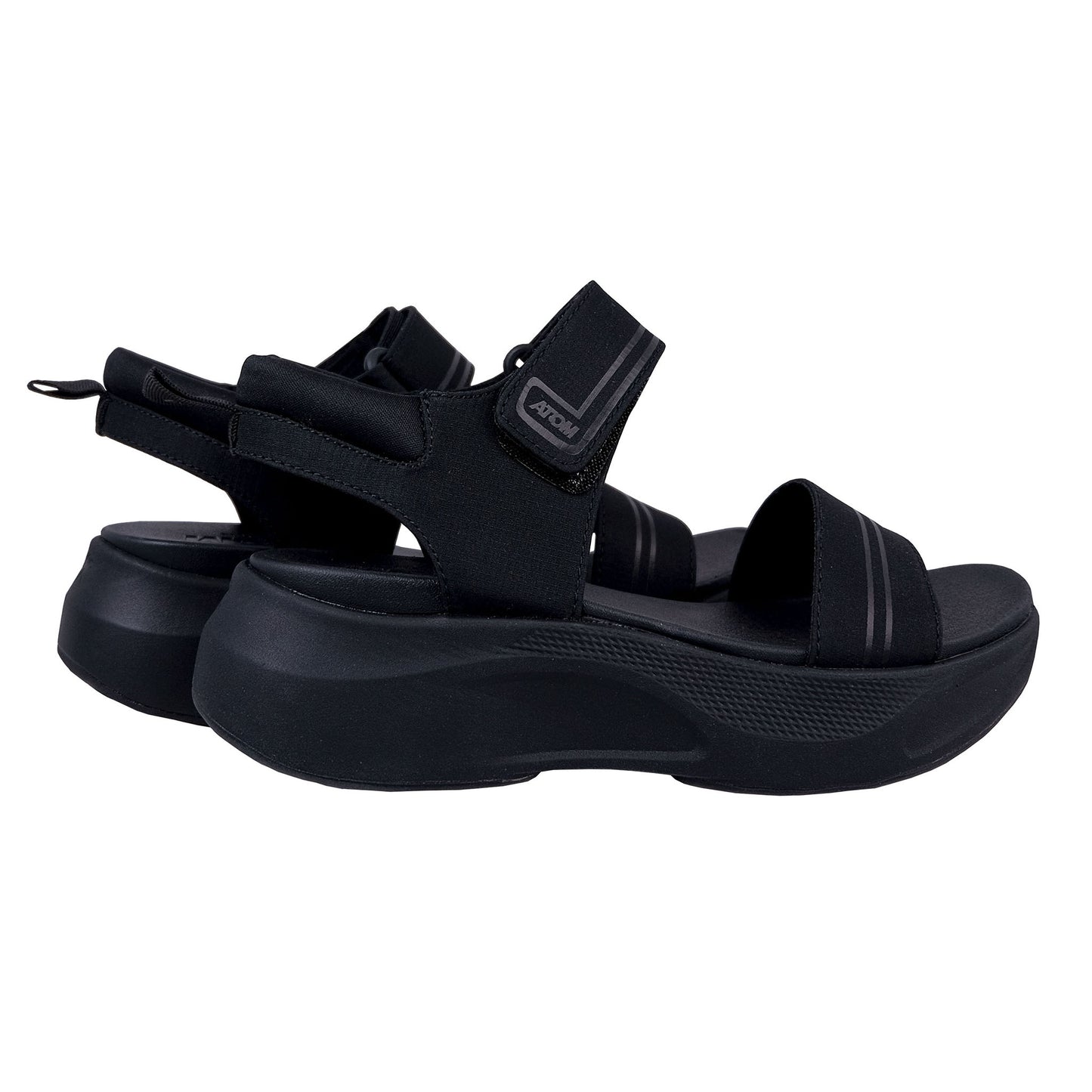 Fluchos Atom: Sandalia Deportiva Mujer Negro AT169