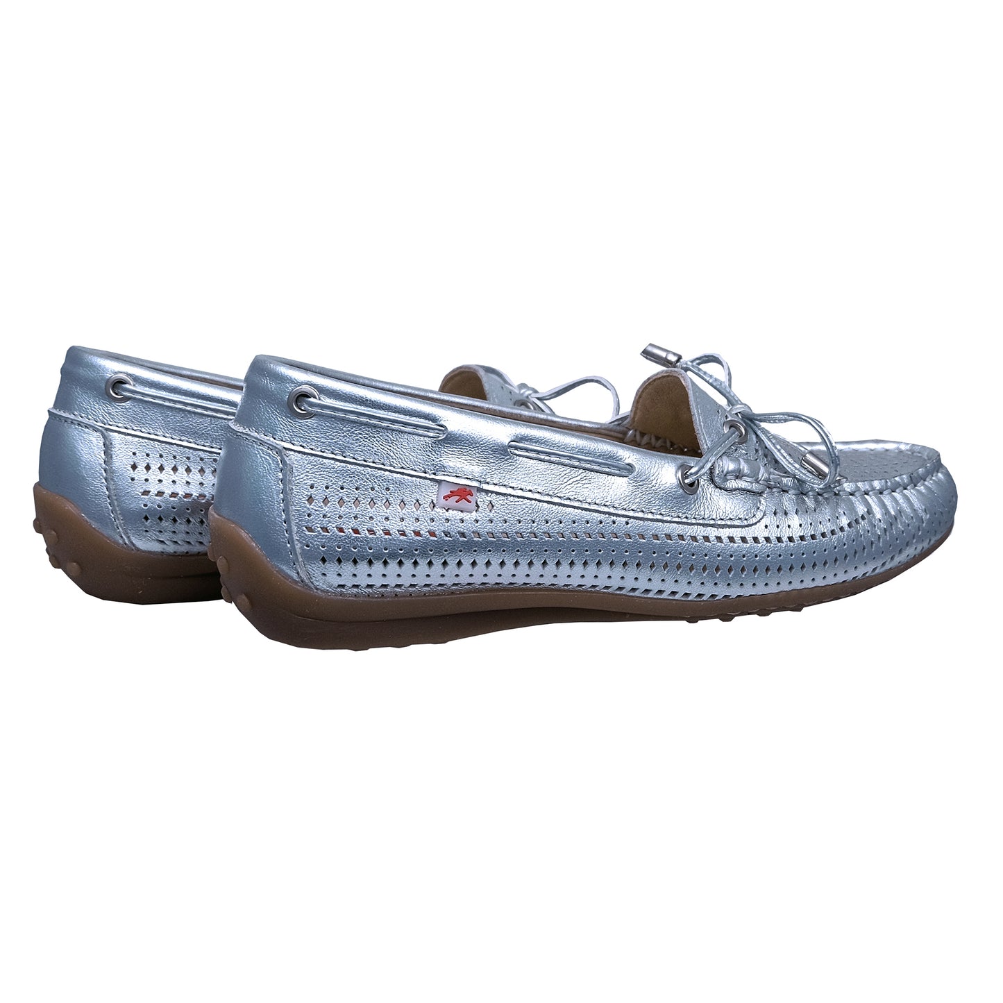Fluchos Bruni: Women's Gold Moccasin in Flexible Leather: F1428