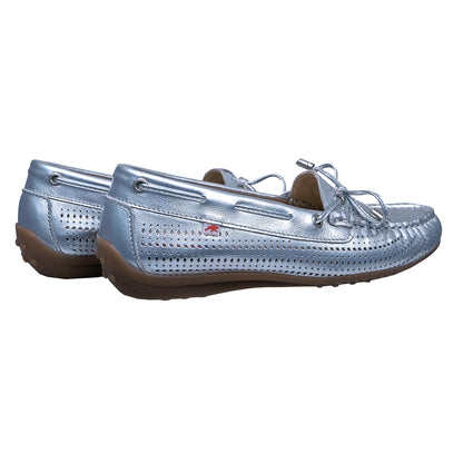 Fluchos Bruni: Women's Gold Moccasin in Flexible Leather: F1428