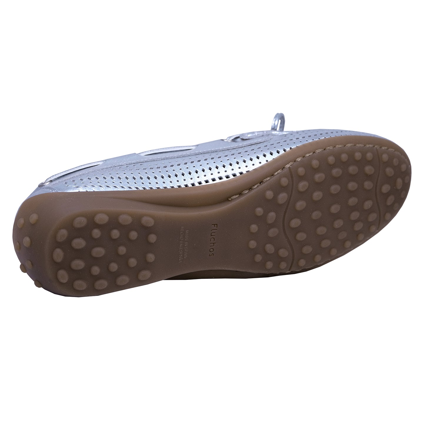 Fluchos Bruni: Women's Gold Moccasin in Flexible Leather: F1428