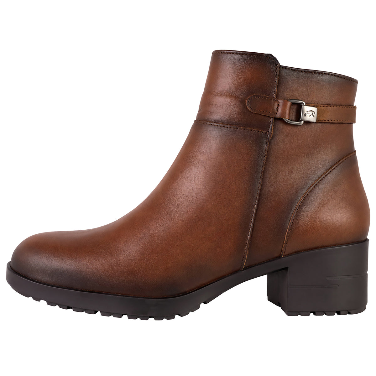 Fluchos Aliss F2240 botines mujer marrón piel - lateral exterior