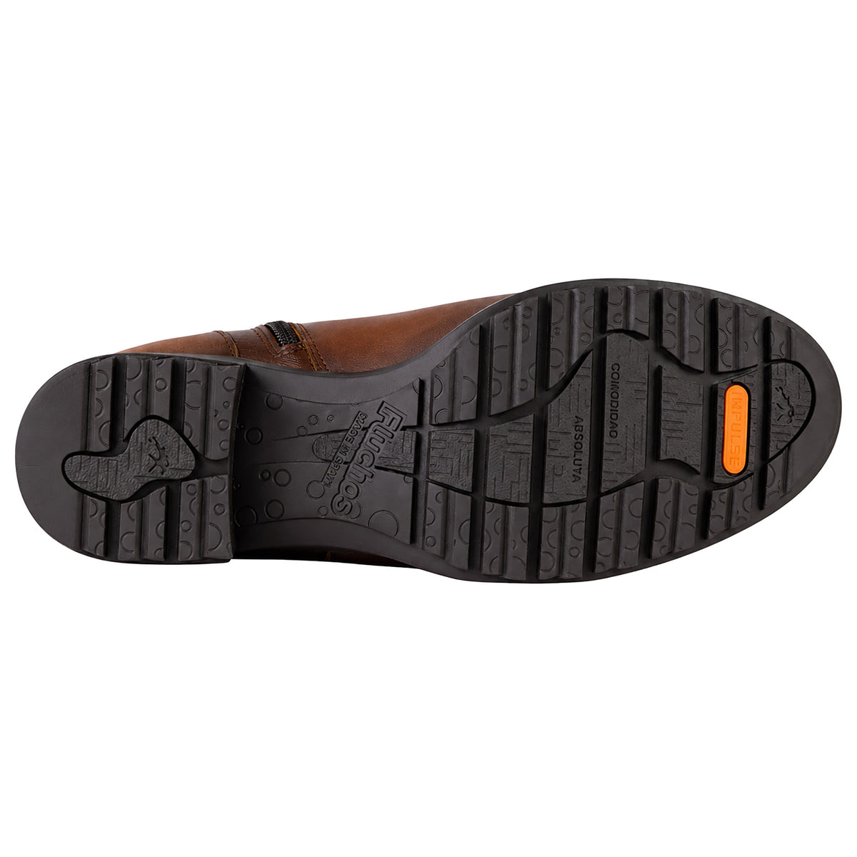 Fluchos Aliss F2240 botines mujer marrón piel - suela de goma