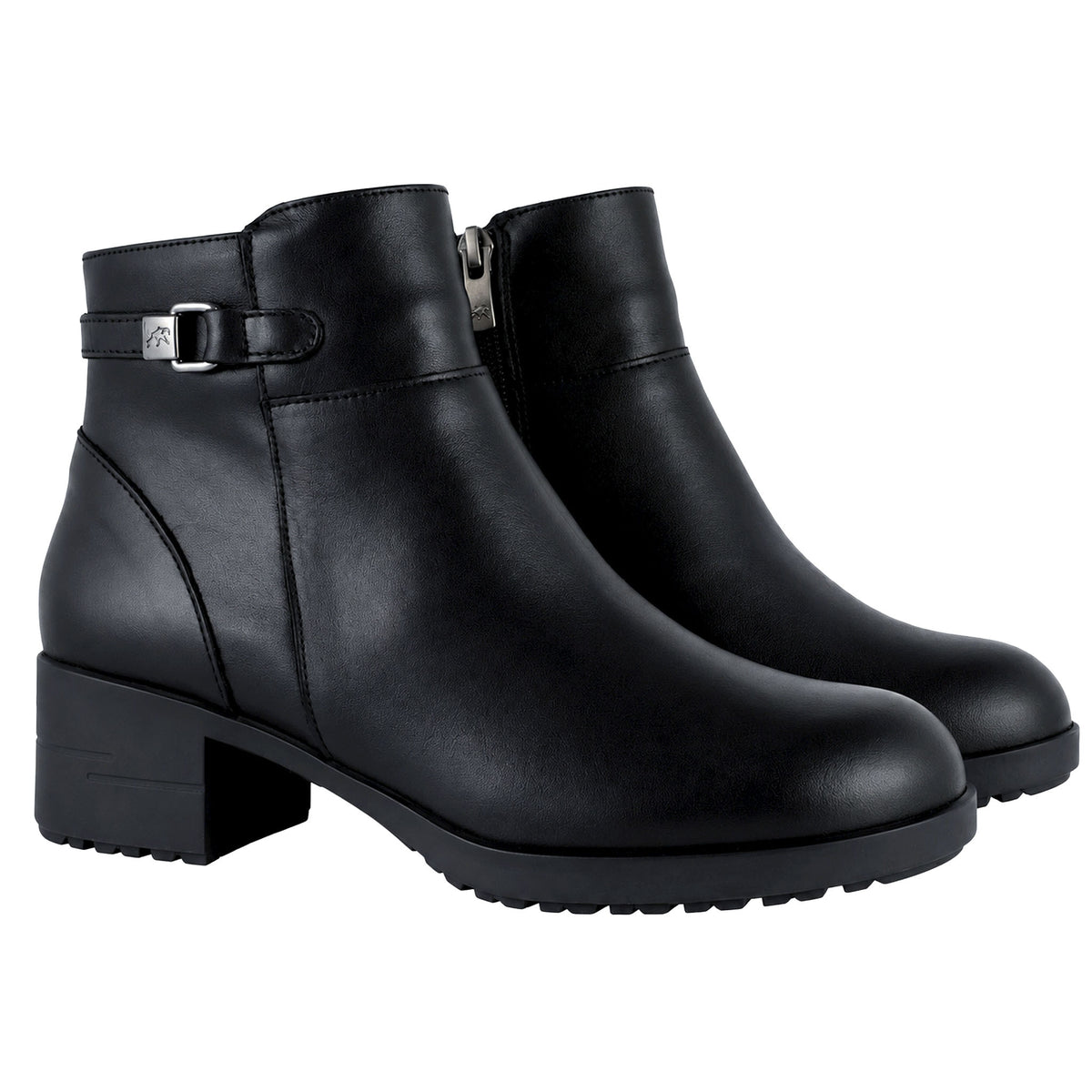 Fluchos Aliss F2240 botines mujer negro piel - pareja vista frontal