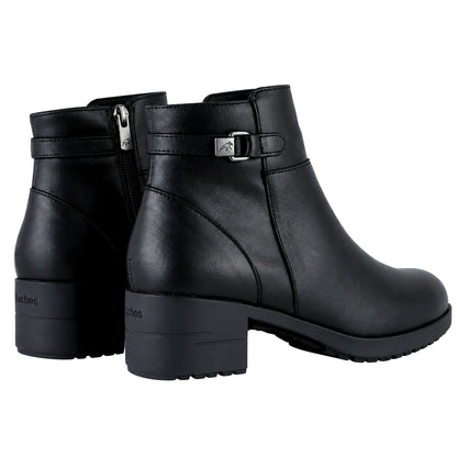 Fluchos Aliss F2240 botines mujer negro piel - pareja vista trasera