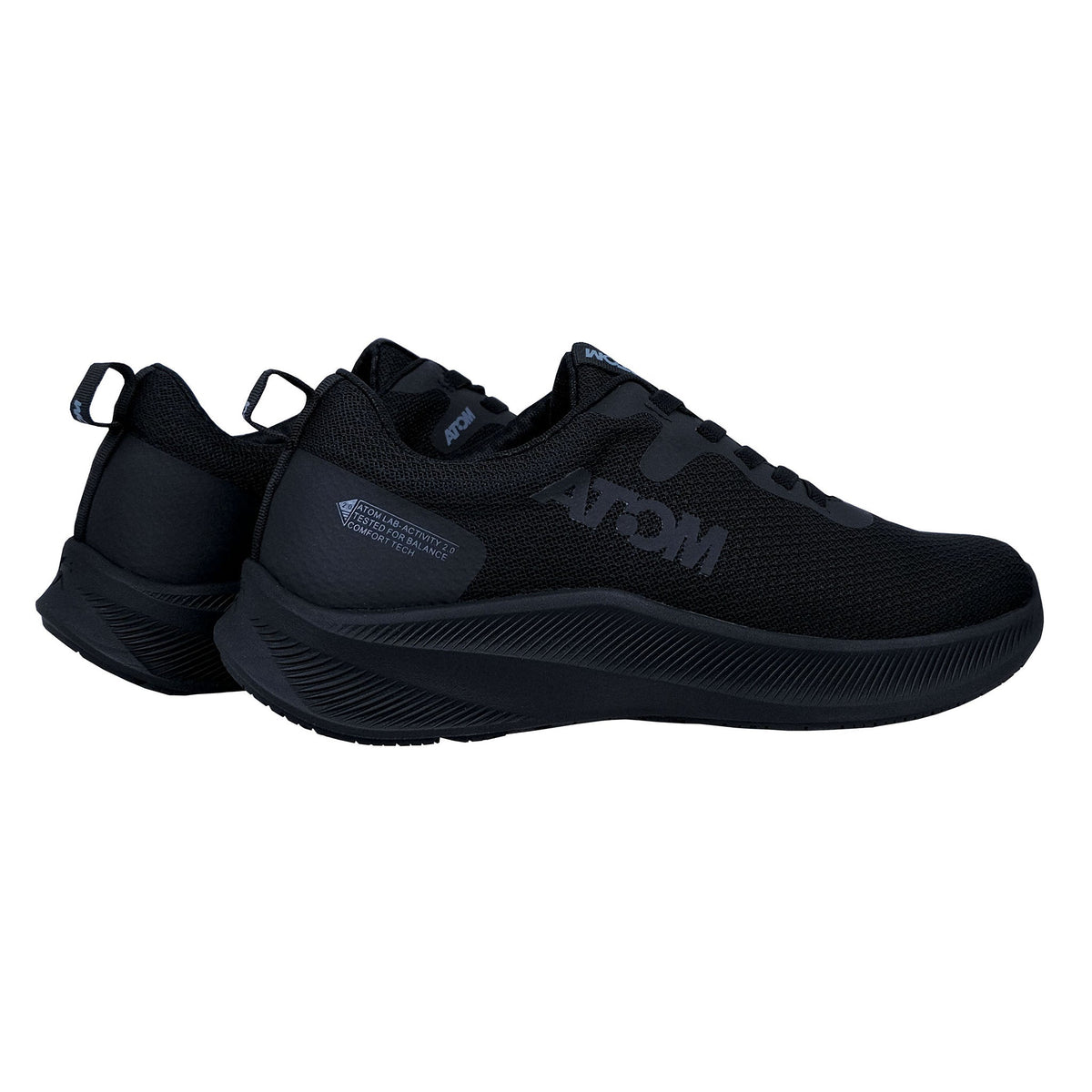 Fluchos Atom Activity AT129 zapatillas mujer negro vista trasera lateral