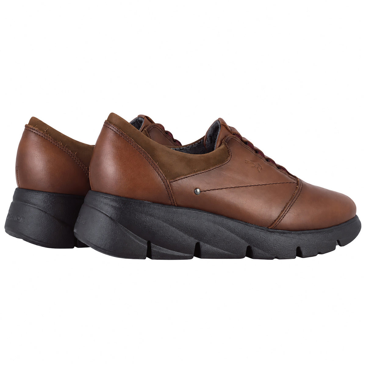 Fluchos Bona F1357 zapatos mujer marrón - pareja vista trasera