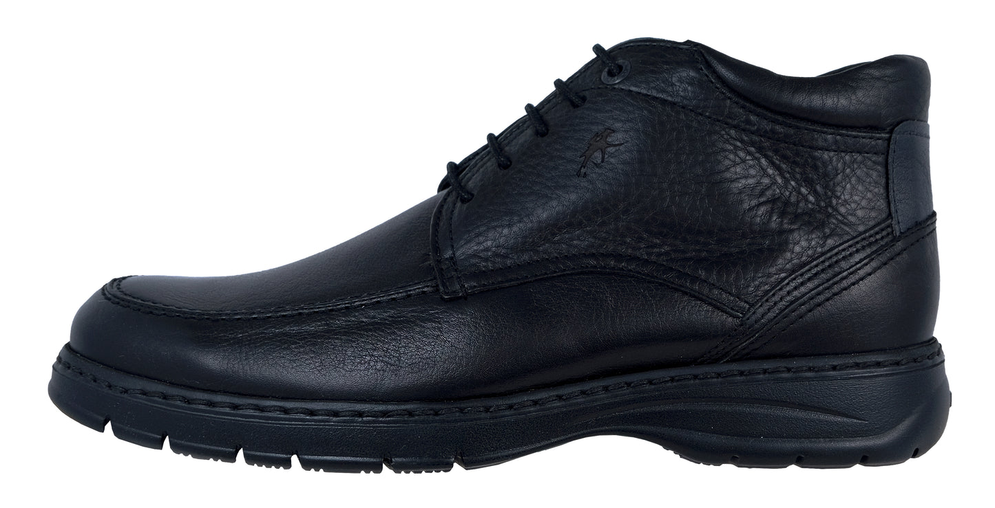 Fluchos Crono: Botines Hombre Piel Marrón/Negro 9143