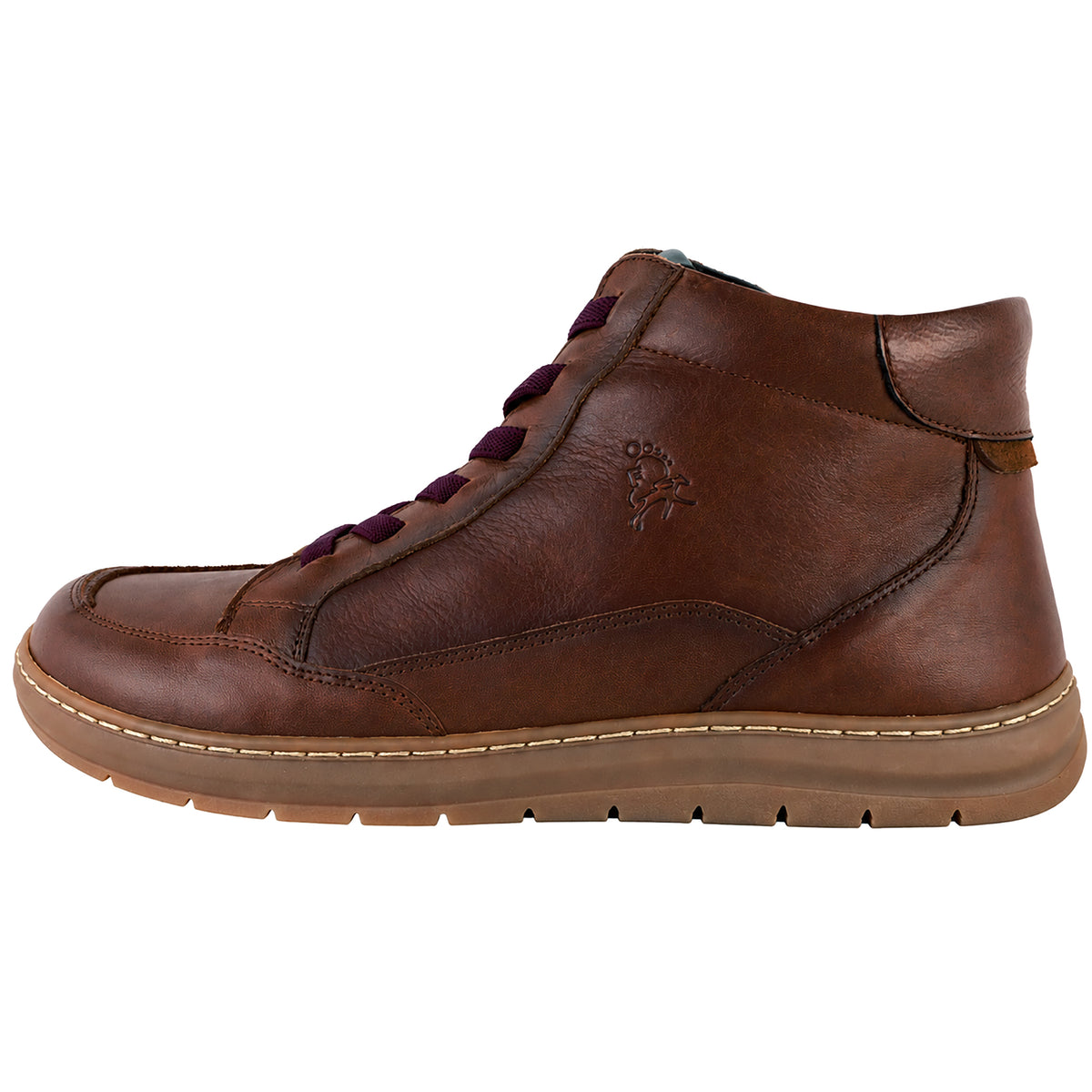Fluchos Jungle F2553 botines mujer marrón - lateral exterior