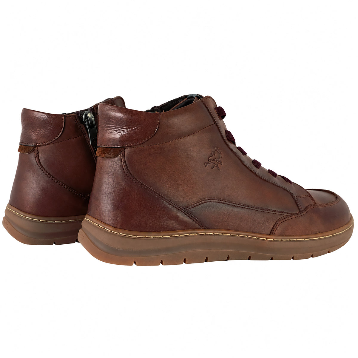 Fluchos Jungle F2553 botines mujer marrón - pareja vista trasera