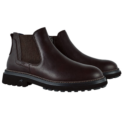 Fluchos Lincon F2057 botines hombre marrón piel - pareja vista frontal