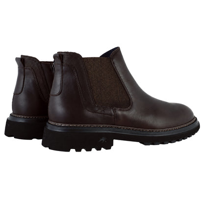 Fluchos Lincon F2057 botines hombre marrón piel - pareja vista trasera