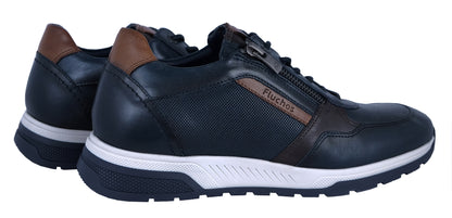 Fluchos Louis: Zapatos Hombre Azul Piel Confort F1600