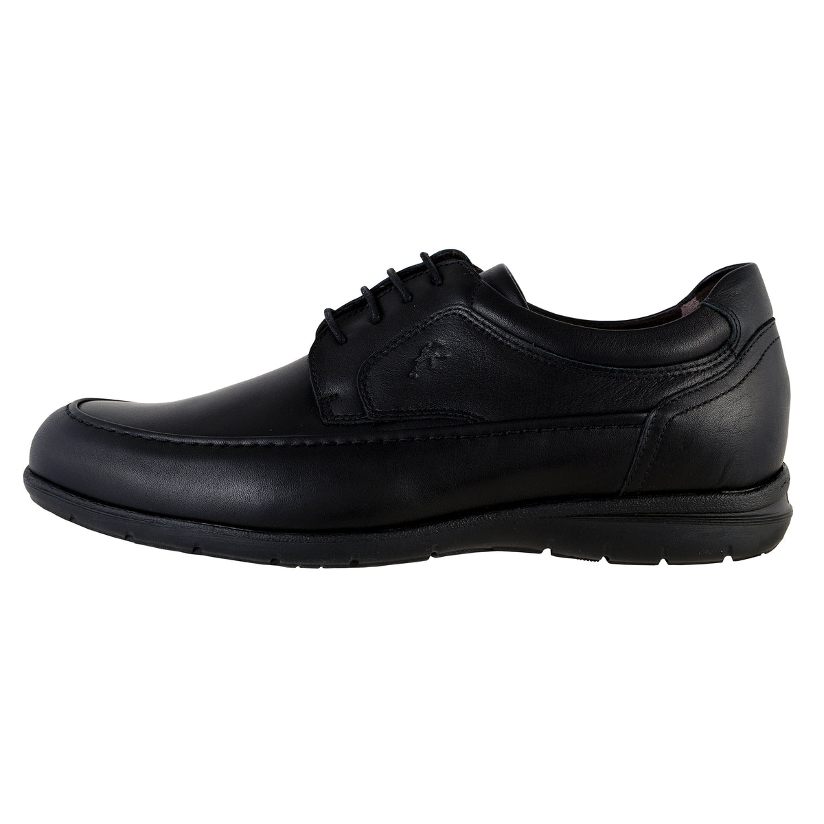 Fluchos Luca 8498 zapato hombre negro piel vista lateral exterior