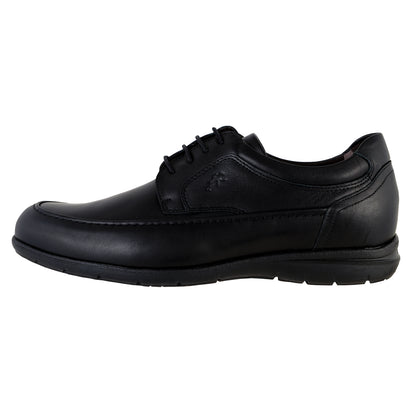 Fluchos Luca 8498 zapato hombre negro piel vista lateral exterior