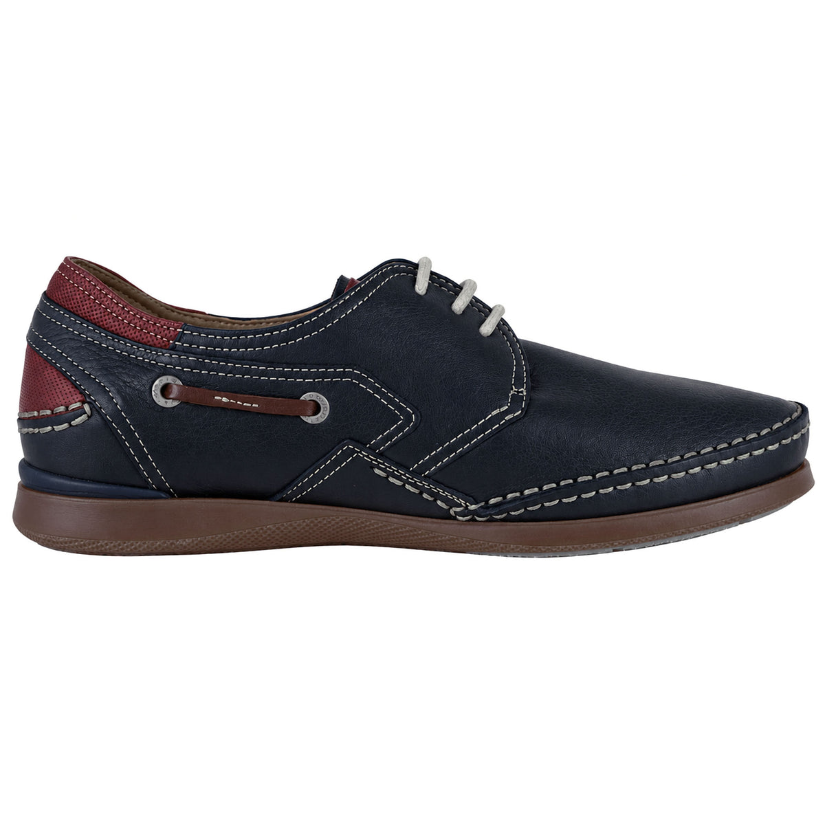 Fluchos Mariner 9884 náuticos hombre piel azul – lateral interior