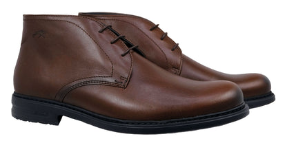 Fluchos Simon: Botines Hombre Marrón Piel 8470