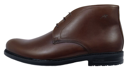 Fluchos Simon: Botines Hombre Marrón Piel 8470