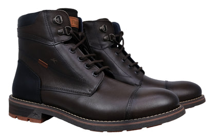 Fluchos Terry: Botines Hombre Marrón Cremallera F1342