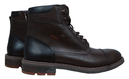 Fluchos Terry: Botines Hombre Marrón Cremallera F1342