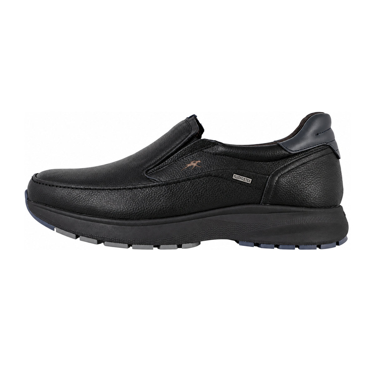Fluchos Triton F2064 mocasines hombre negro impermeables - lateral exterior