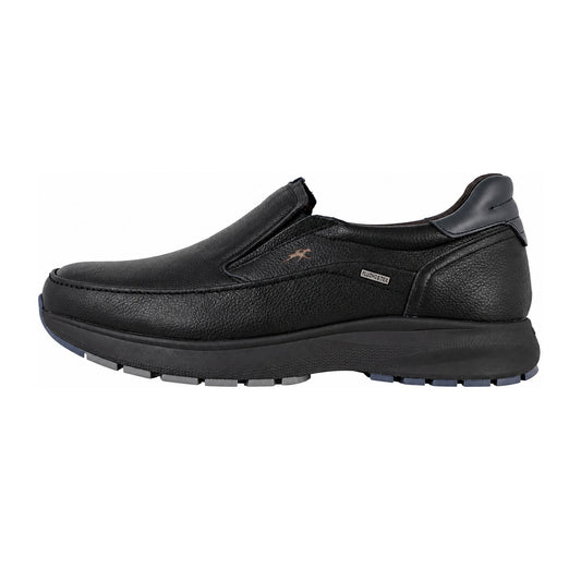 Fluchos Triton F2064 mocasines hombre negro impermeables - lateral exterior