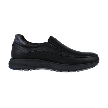 Fluchos Triton: Mocassini uomo pelle nera F2064 – vista laterale interna