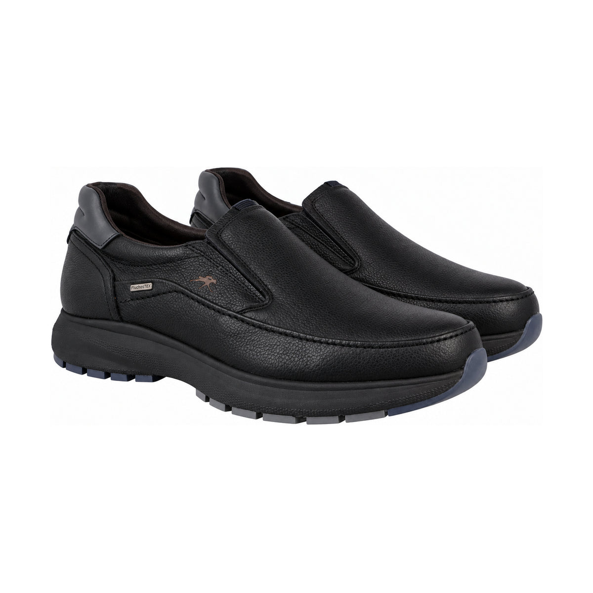Fluchos Triton F2064 mocasines hombre negro impermeables - pareja vista delantera