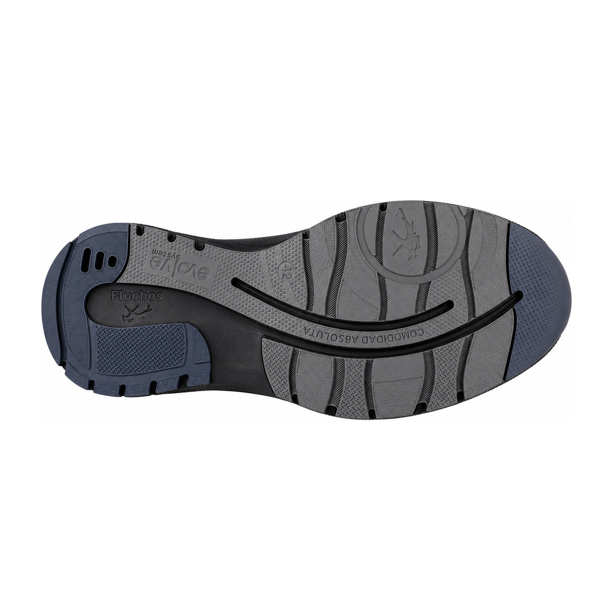 Fluchos Triton F2064 mocasines hombre negro impermeables - suela EVA