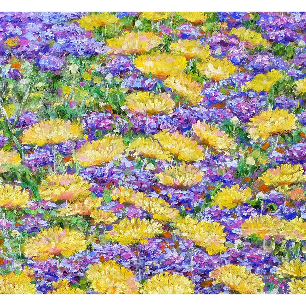 Path of Light von Anastasia Woron – Detail der Textur der Ölfarbe