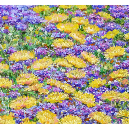 Path of Light von Anastasia Woron – Detail der Textur der Ölfarbe