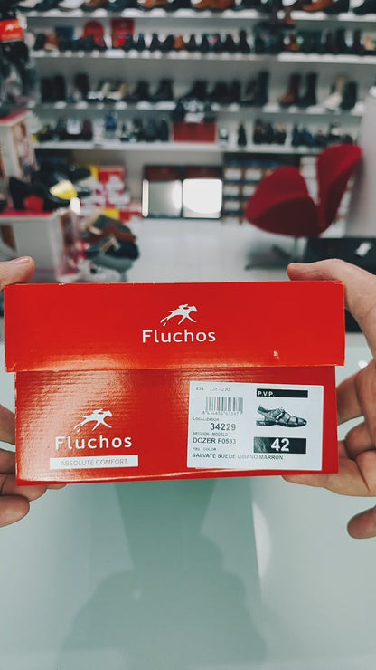 Fluchos Dozer: Sandalias Hombre Piel Marrón F0533